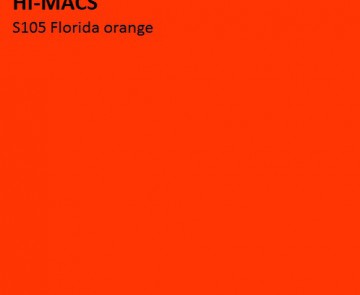 HI MACS Solid and Lucent S105 Florida Orange