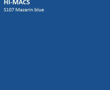 HI MACS Solid and Lucent S107 Mazarin Blue